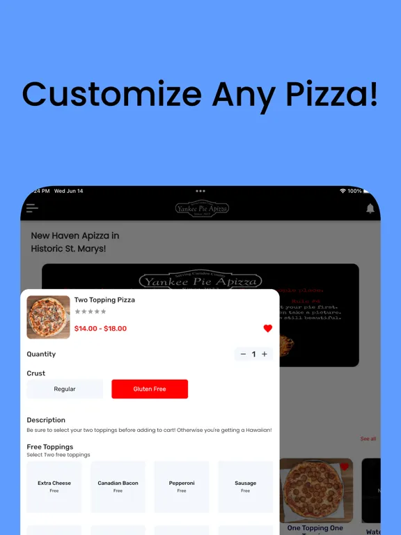 Screenshot di Yankee Pie Apizza iPad 