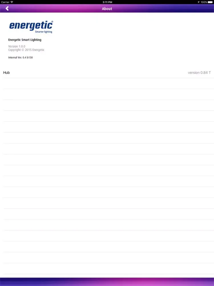 ภาพหน้าจอของ Smart_Lighting iPad 