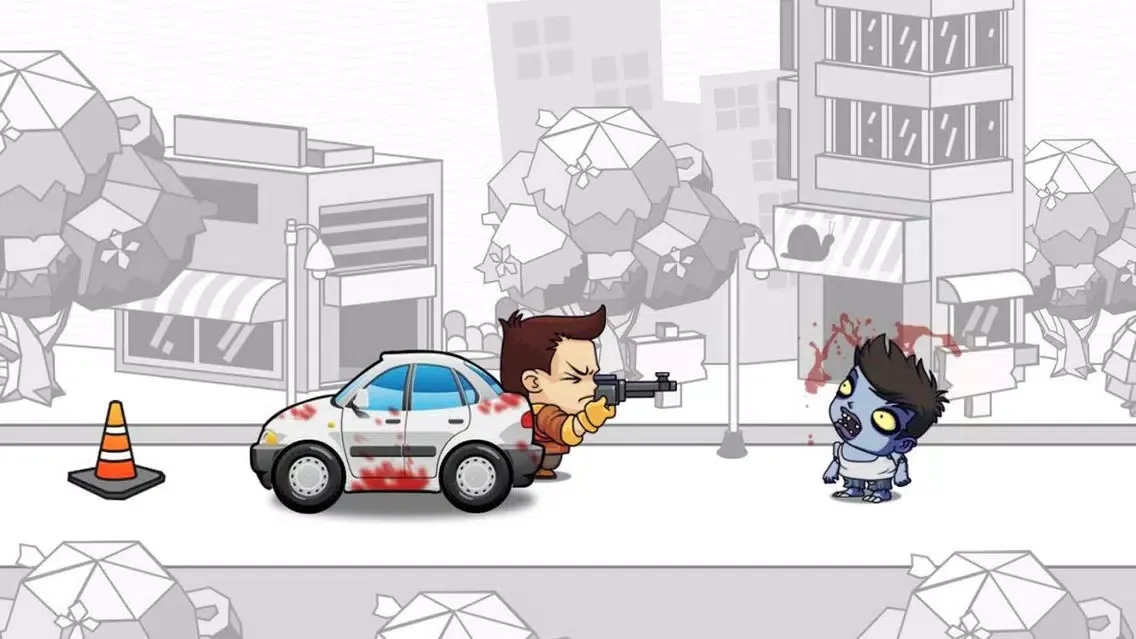 Tangkapan skrin Zombie Front GO
