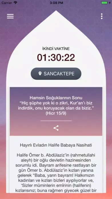 Captures d'écran de Namaz Vakitleri - Takvim