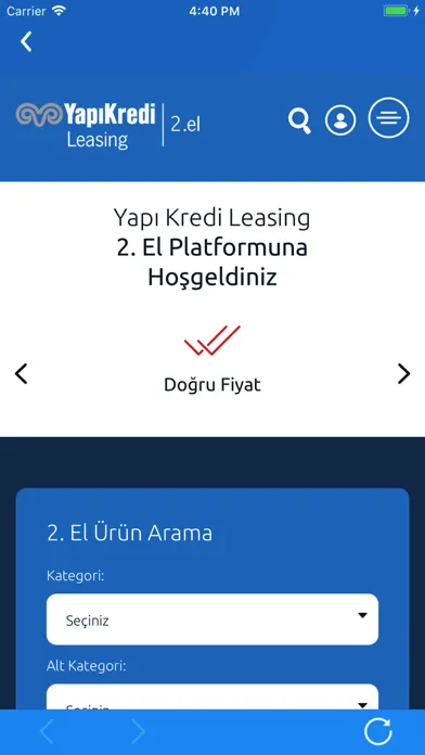 Zrzuty ekranu Yapı Kredi Leasing