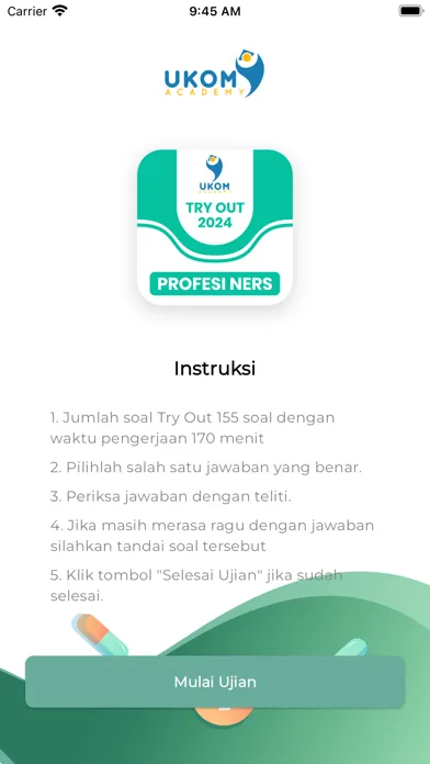 Tryout UKOM Profesi Ners スクリーンショット