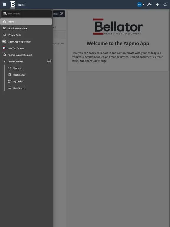 ภาพหน้าจอของ Bellator Agent App iPad 