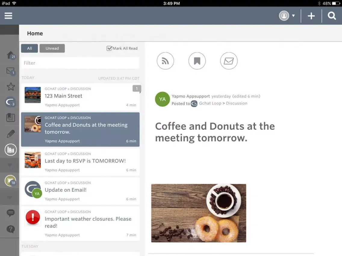 Gibson International Chat iPad  Screenshots