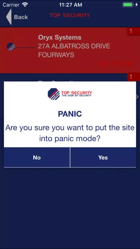Screenshot di Top Security