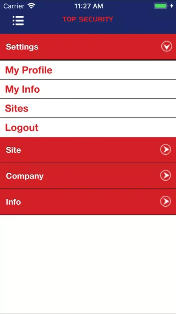 Screenshot di Top Security