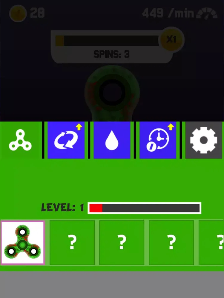 Zrzuty ekranu Zombie Rapture Fidget Spinner iPad 