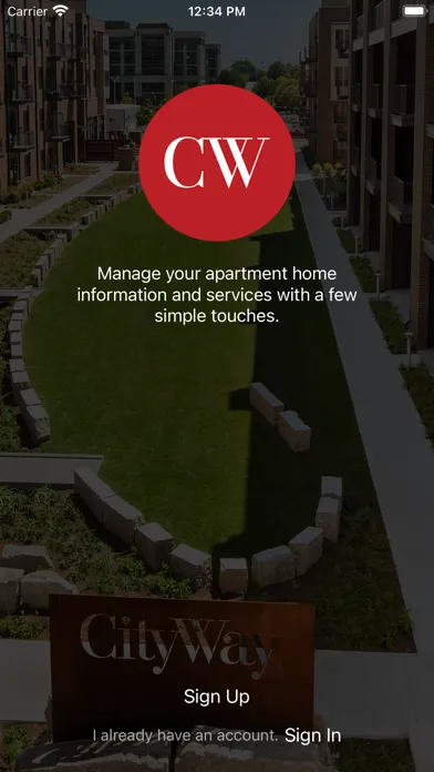 CityWay Resident Experience Screenshots
