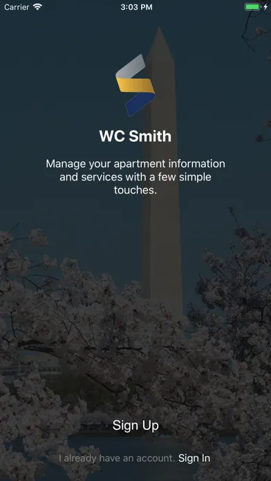 WC Smith Resident Experience Screenshots