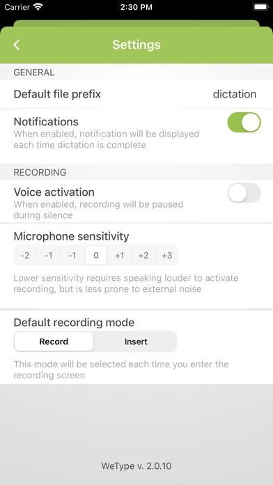 WeType VoiceMaster Screenshots