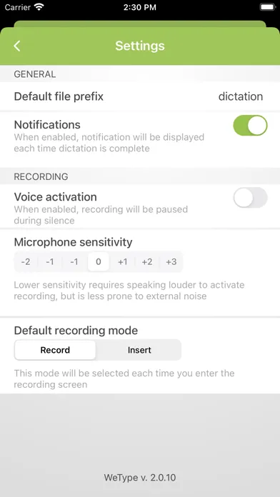 WeType VoiceMaster Screenshots