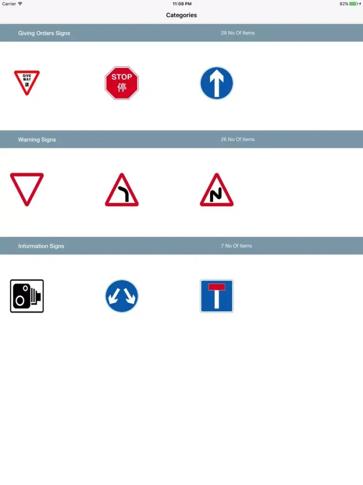 Hong Kong Road Traffic Signs iPad Screenshots