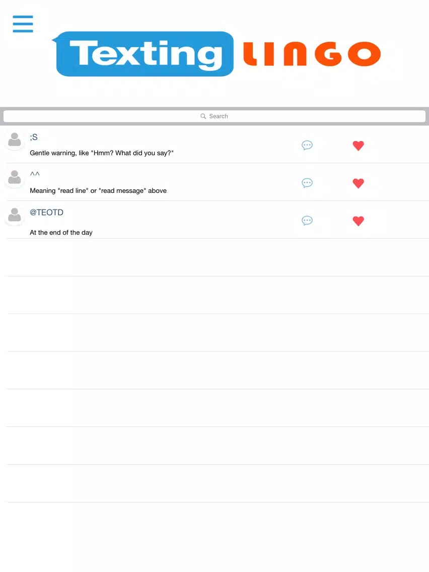 Texting Lingo iPad 应用截图