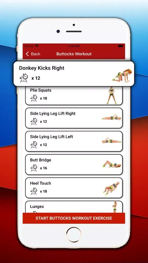 Capturas de pantalla de Fitgirl Exercise Workout Plans