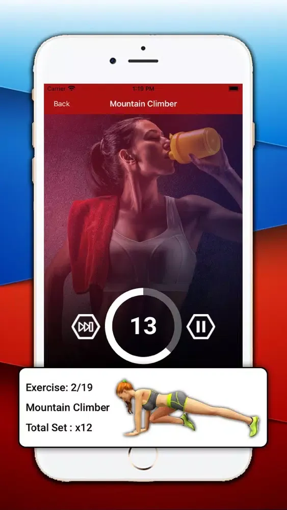 Capturas de pantalla de Fitgirl Exercise Workout Plans