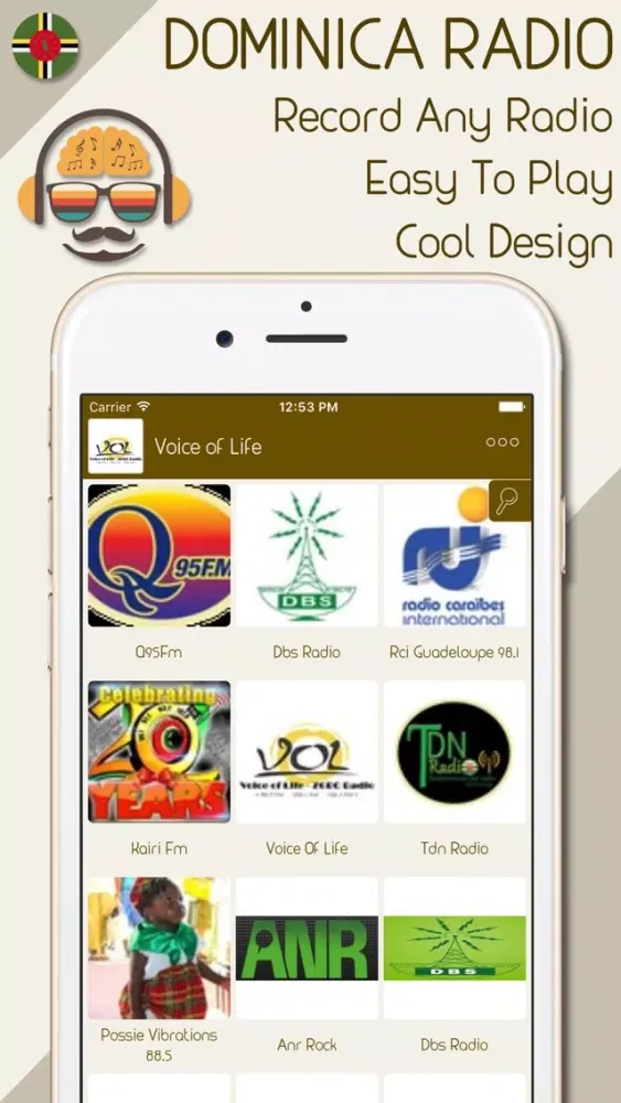 Live Dominica Radio Stations स्क्रीनशॉट
