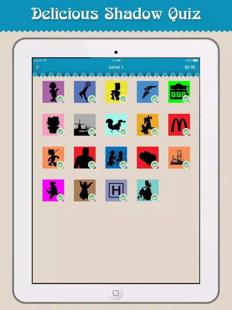 Guess The Shadow Quiz ! iPad  스크린샷