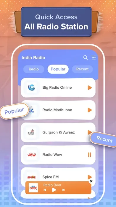 Screenshot di Live India Radio Stations FM