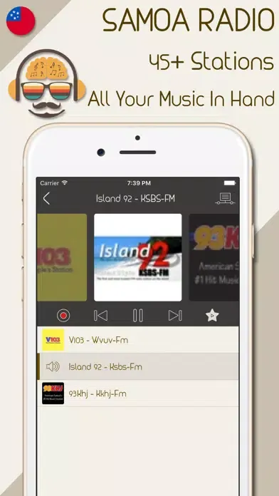 Zrzuty ekranu Live Samoa Radio Stations