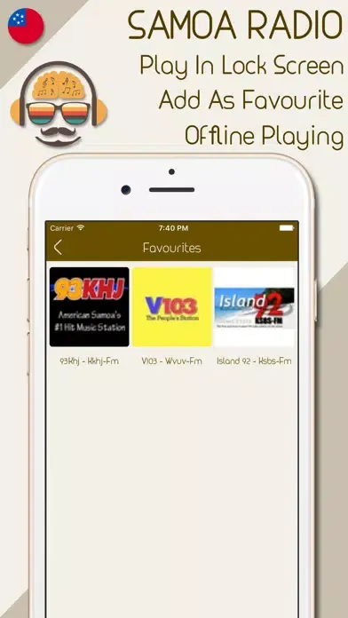 Zrzuty ekranu Live Samoa Radio Stations