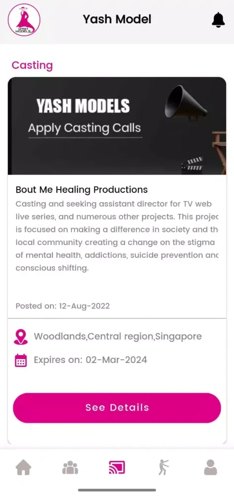 Yash Models and Casting Screenshots