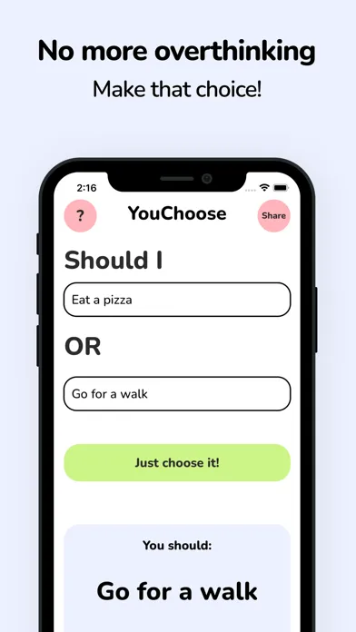 YouChoose: Random Thing Picker 스크린샷