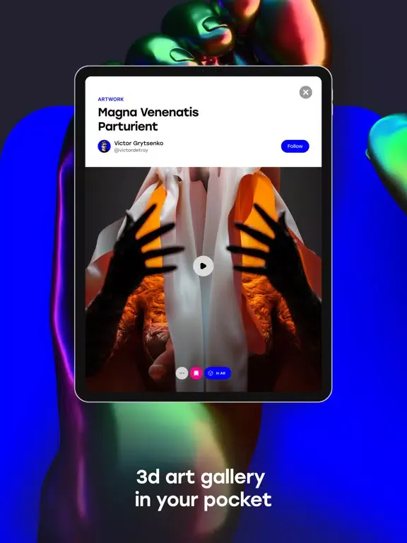 ภาพหน้าจอของ V-Art: digital art collection iPad 