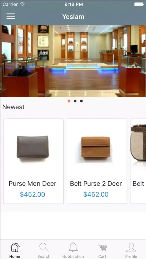 Yeslam App Screenshots