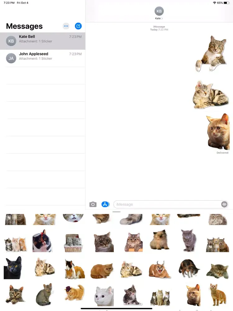 Captures d'écran de Figurinhas de Gatos iPad 