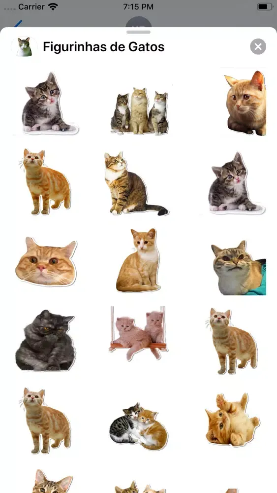 Captures d'écran de Figurinhas de Gatos