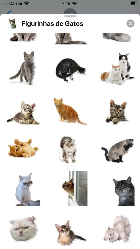 Captures d'écran de Figurinhas de Gatos