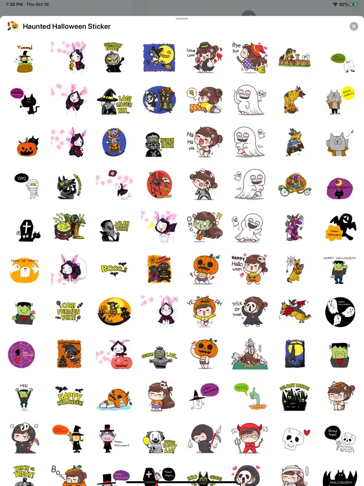 تصاویر Haunted Halloween Sticker iPad 