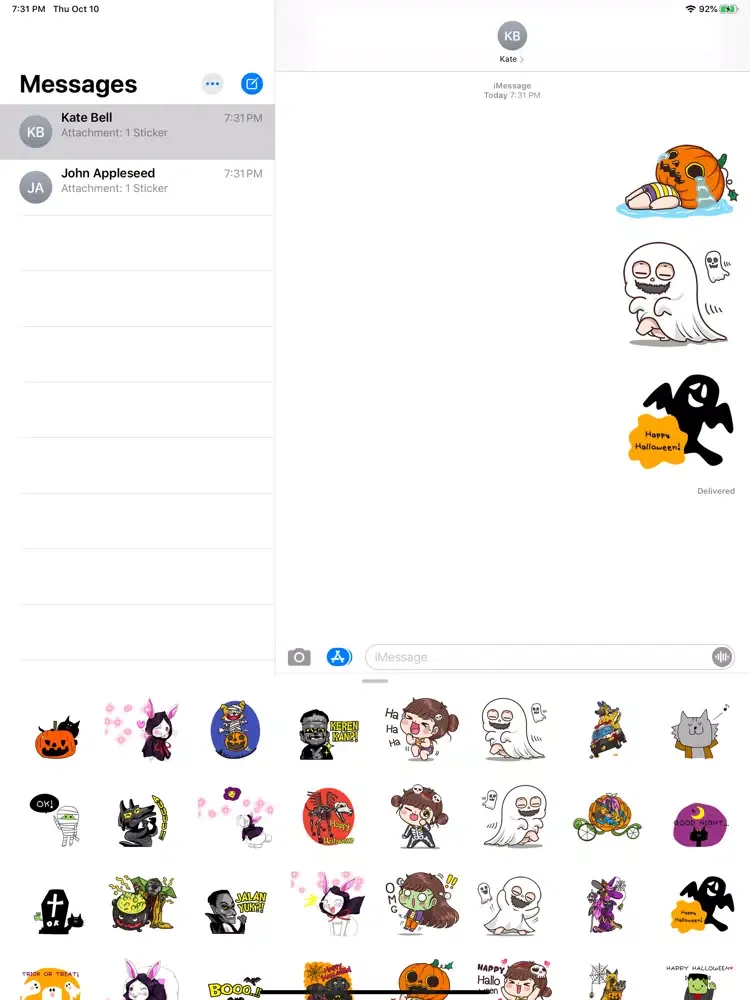 تصاویر Haunted Halloween Sticker iPad 