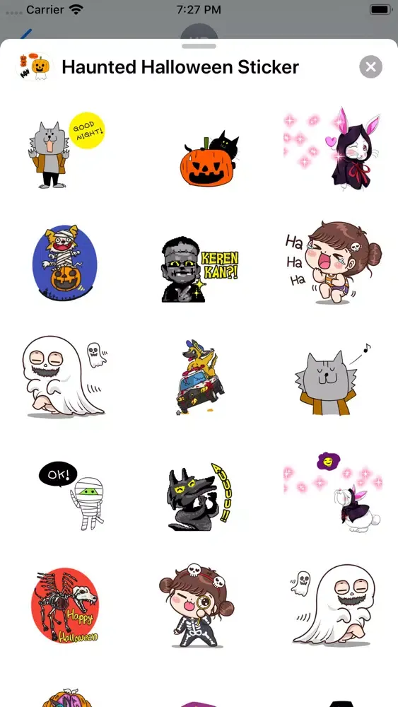 تصاویر Haunted Halloween Sticker