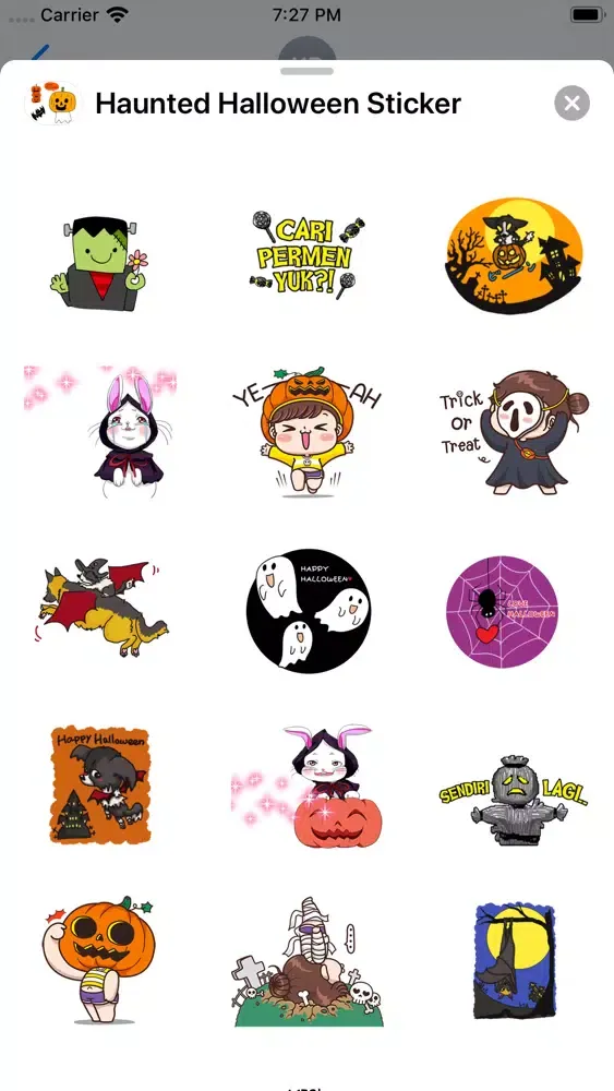 تصاویر Haunted Halloween Sticker