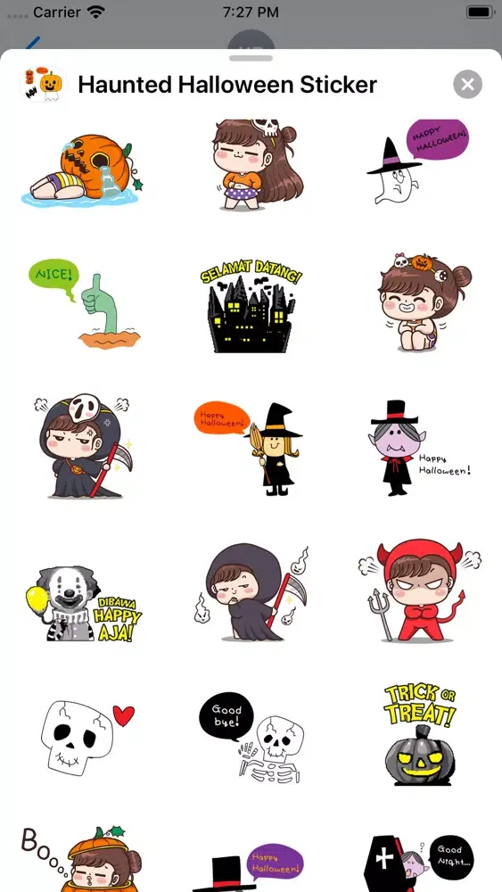 تصاویر Haunted Halloween Sticker