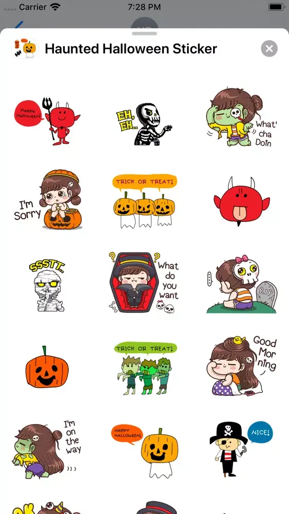 تصاویر Haunted Halloween Sticker