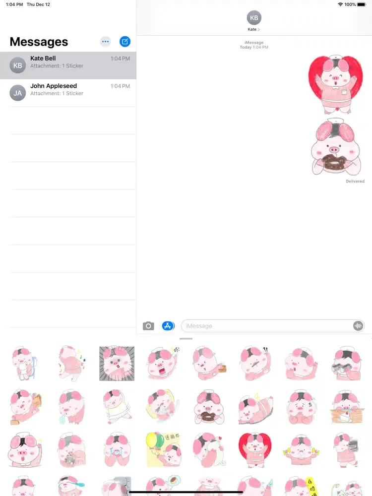 Скриншоты 珍寶豬巨大的 Stickers iPad 