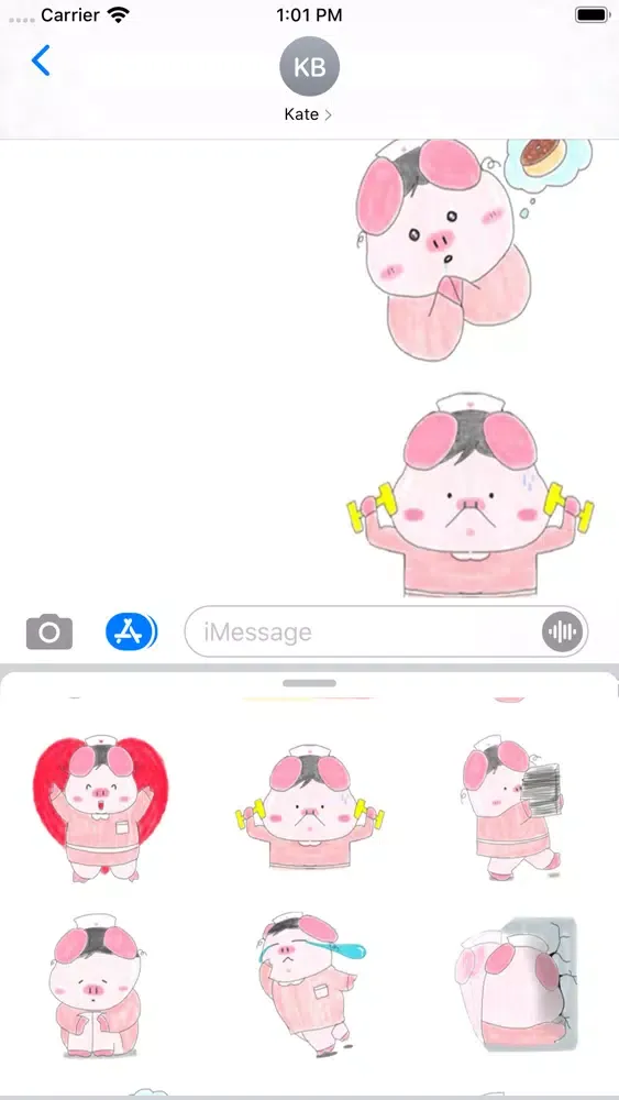 Скриншоты 珍寶豬巨大的 Stickers