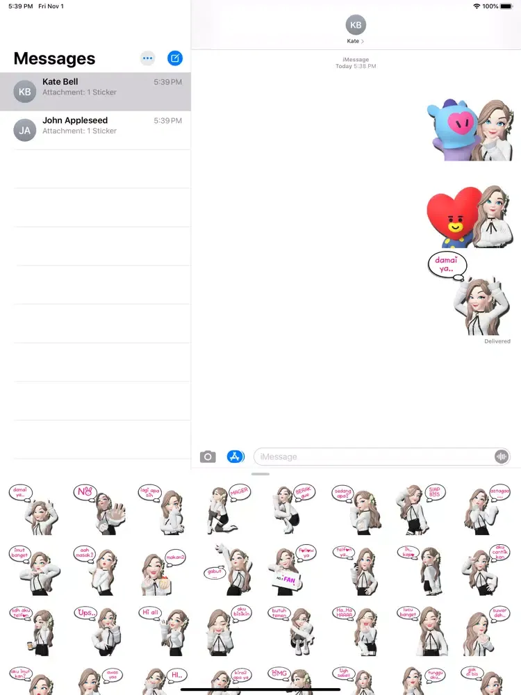 Screenshot di Stiker Cewe Cute Lucu iPad 