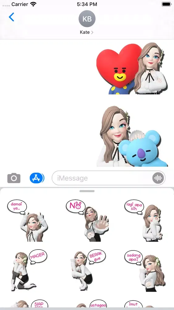 Screenshot di Stiker Cewe Cute Lucu