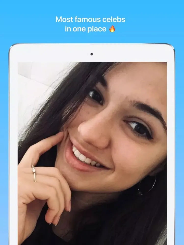 Tangkapan layar Celebrity Facetiming: Weflex ! iPad 