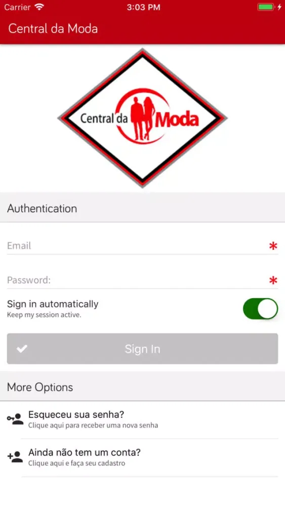 Tangkapan layar Central da Moda