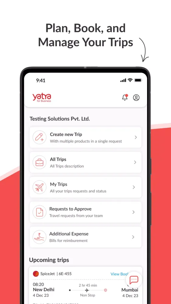 ภาพหน้าจอของ Yatra for Business: Corporate