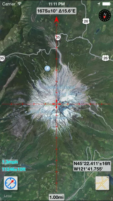 MapTool - GPS, Compass, Altitude, Speedometer, UTM, MGRS and Magnetic Declination স্ক্রিনশট