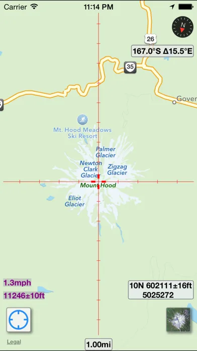 MapTool - GPS, Compass, Altitude, Speedometer, UTM, MGRS and Magnetic Declination স্ক্রিনশট