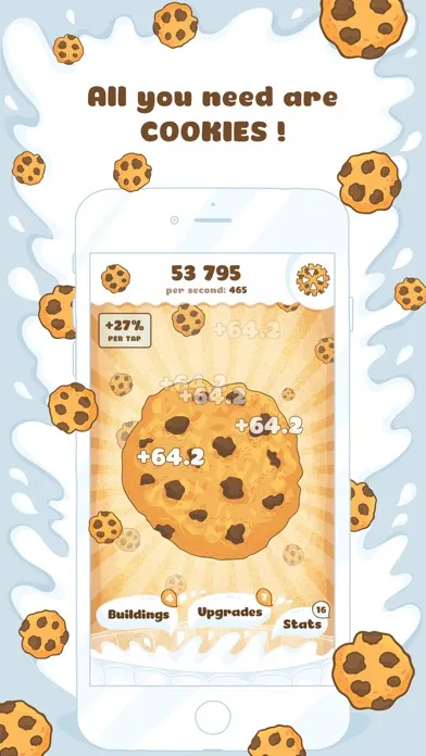 Captures d'écran de Cookies! Idle Clicker Game