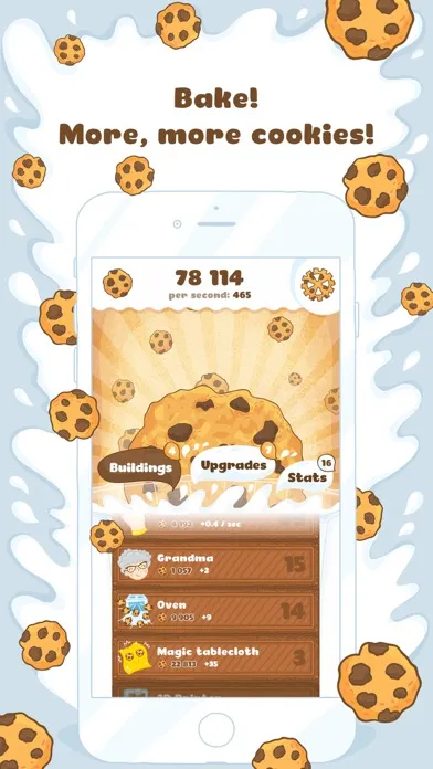 Captures d'écran de Cookies! Idle Clicker Game