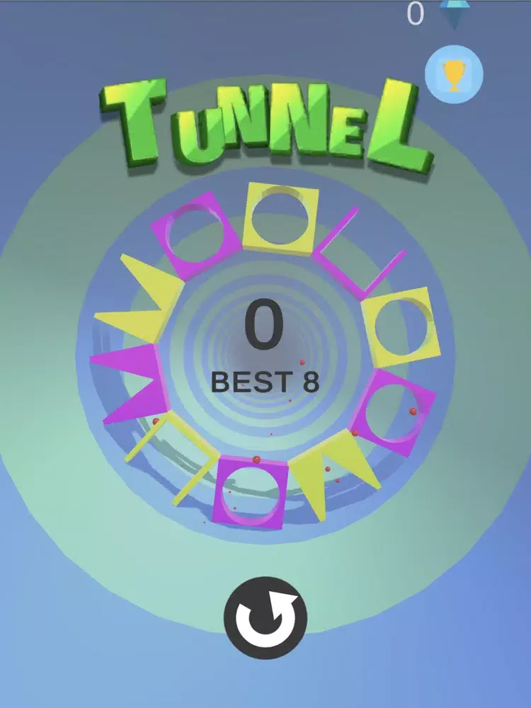 Tangkapan skrin Tunnel Vortex iPad 