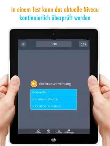 Capturas de tela do Learn German and French: Memorize Words - Free iPad 
